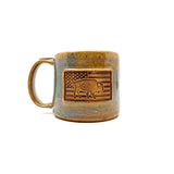 16 oz. Handmade Bison Flag Mugs