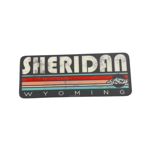 Sheridan Wyoming Stripes Sticker